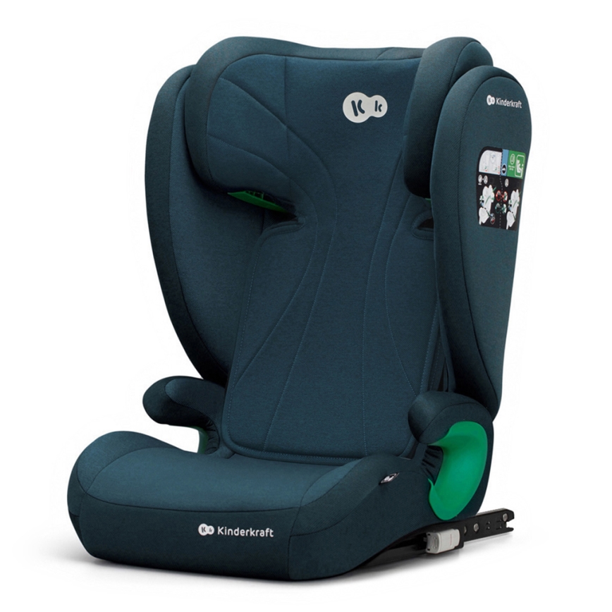 KINDERKRAFT - Autostol JUNIOR FIX 2 (100-150 cm) Harbor blå