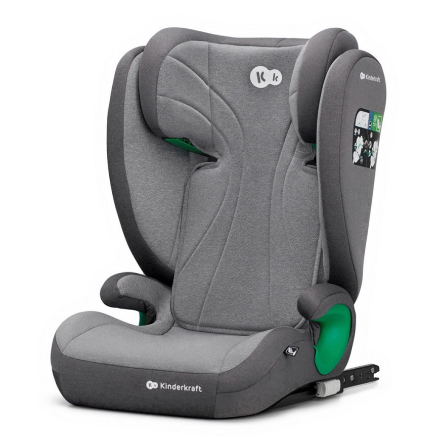 KINDERKRAFT - Autostol JUNIOR FIX 2 (100-150 cm) Raket grå