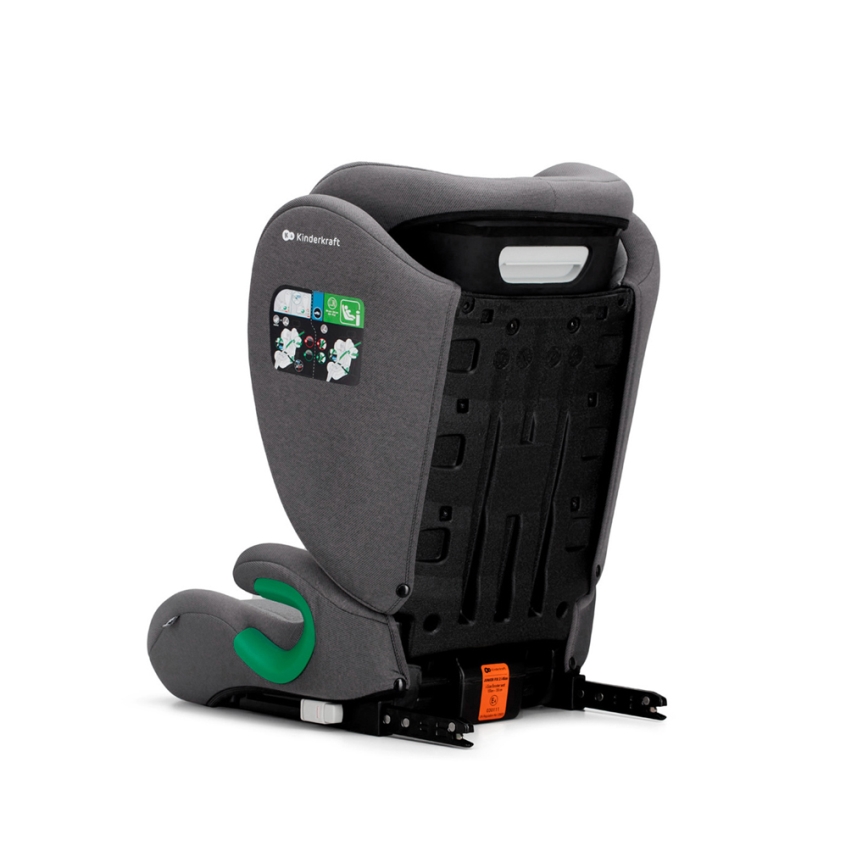 KINDERKRAFT - Autostol JUNIOR FIX 2 (100-150 cm) Raket grå