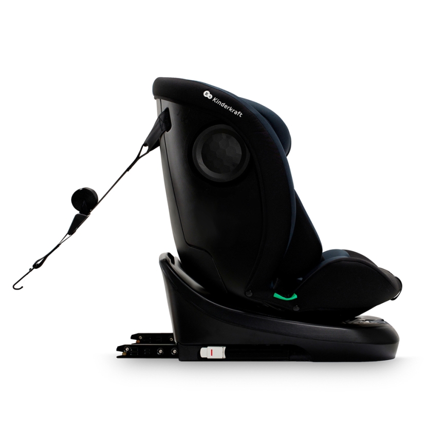 KINDERKRAFT - Autostol med drejbar base I-GROW i-Size (40-150 cm) sort