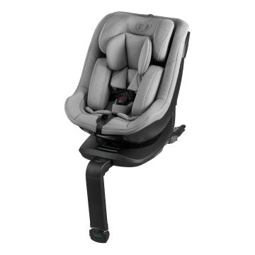 KINDERKRAFT - Autostol med drejbar base I-GUARD i-Size 40-105 cm grå