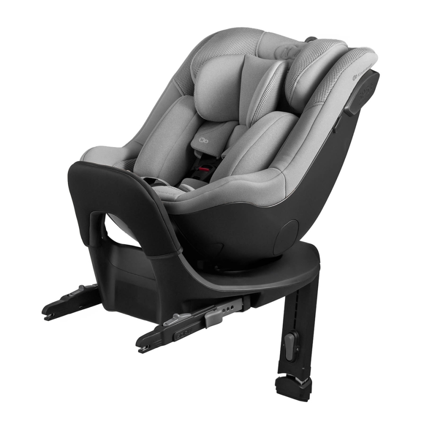 KINDERKRAFT - Autostol med drejbar base I-GUARD i-Size 40-105 cm grå