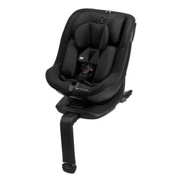 KINDERKRAFT - Autostol med drejbar base I-GUARD i-Size 40-105 cm sort