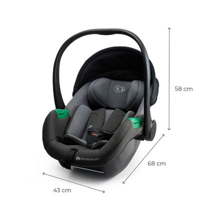 KINDERKRAFT - Autostol MINK PRO 2 40-87 cm (0-13 kg) grå