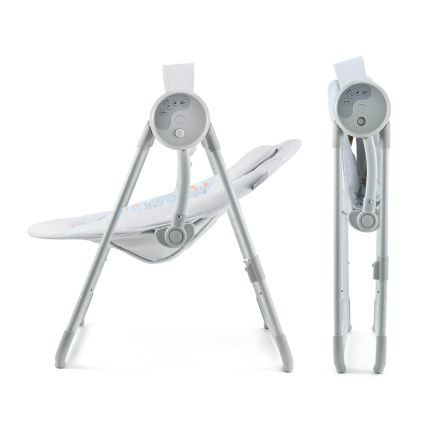 KINDERKRAFT - Babygynge med musik SWINGEE, grå, 4xAAA/230V