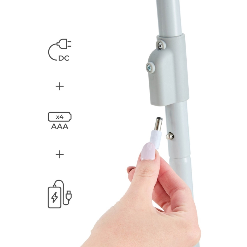 KINDERKRAFT - Babygynge med musik SWINGEE, grå, 4xAAA/230V