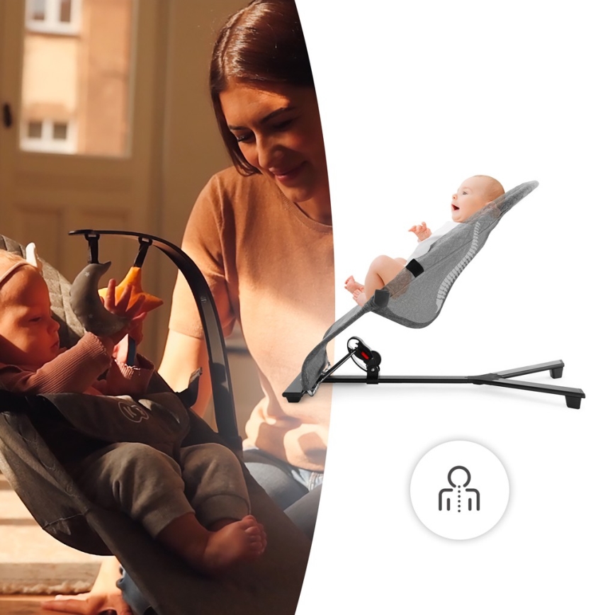 KINDERKRAFT - Babynest MIMI grå