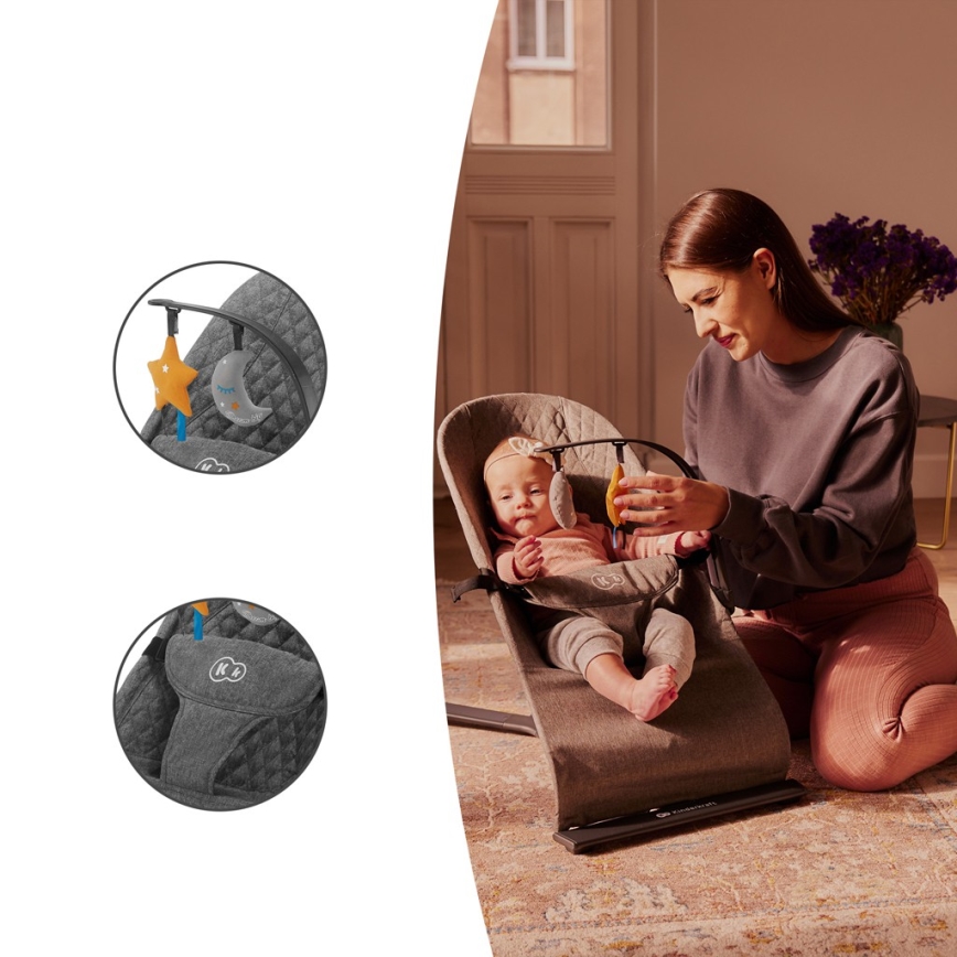 KINDERKRAFT - Babynest MIMI grå