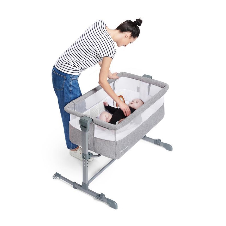 KINDERKRAFT - Babyseng NESTE lysegrå