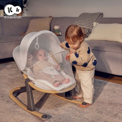 KINDERKRAFT - Babyvippestol ELSU grå
