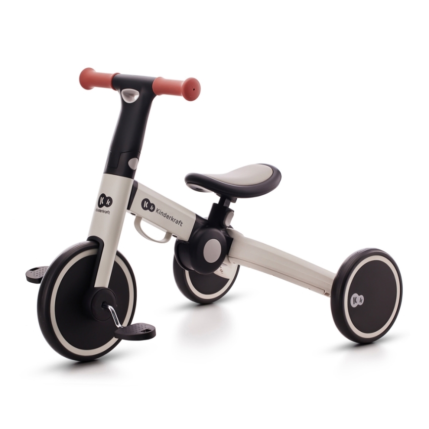 KINDERKRAFT - Balancecykel 3-i-1 4TRIKE grå