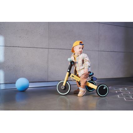 KINDERKRAFT - Balancecykel 3-i-1 4TRIKE gul/mintgrøn