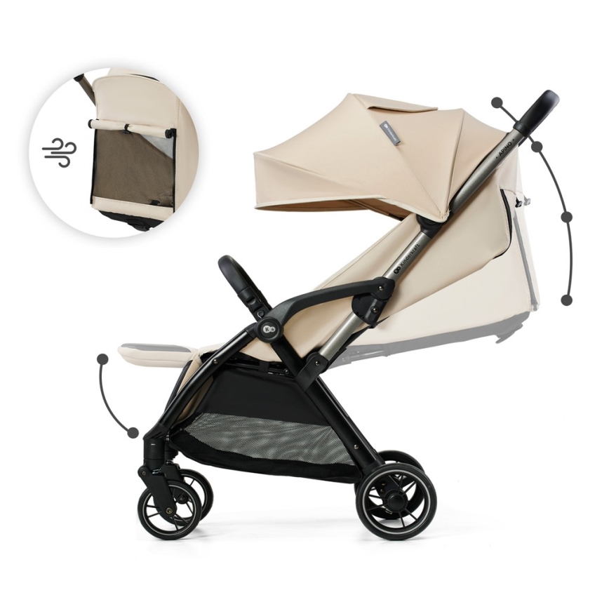 KINDERKRAFT - Barnevogn APINO beige