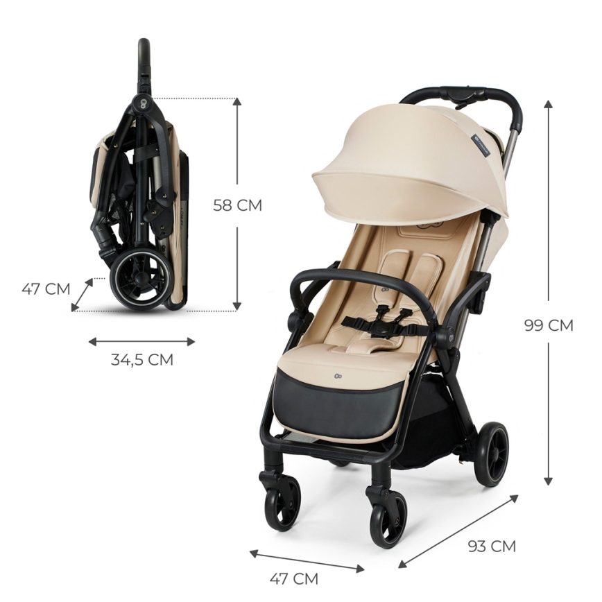 KINDERKRAFT - Barnevogn APINO beige