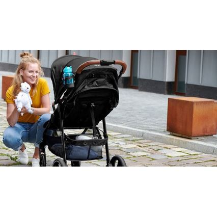 KINDERKRAFT - Barnevogn GRANDE PLUS sort