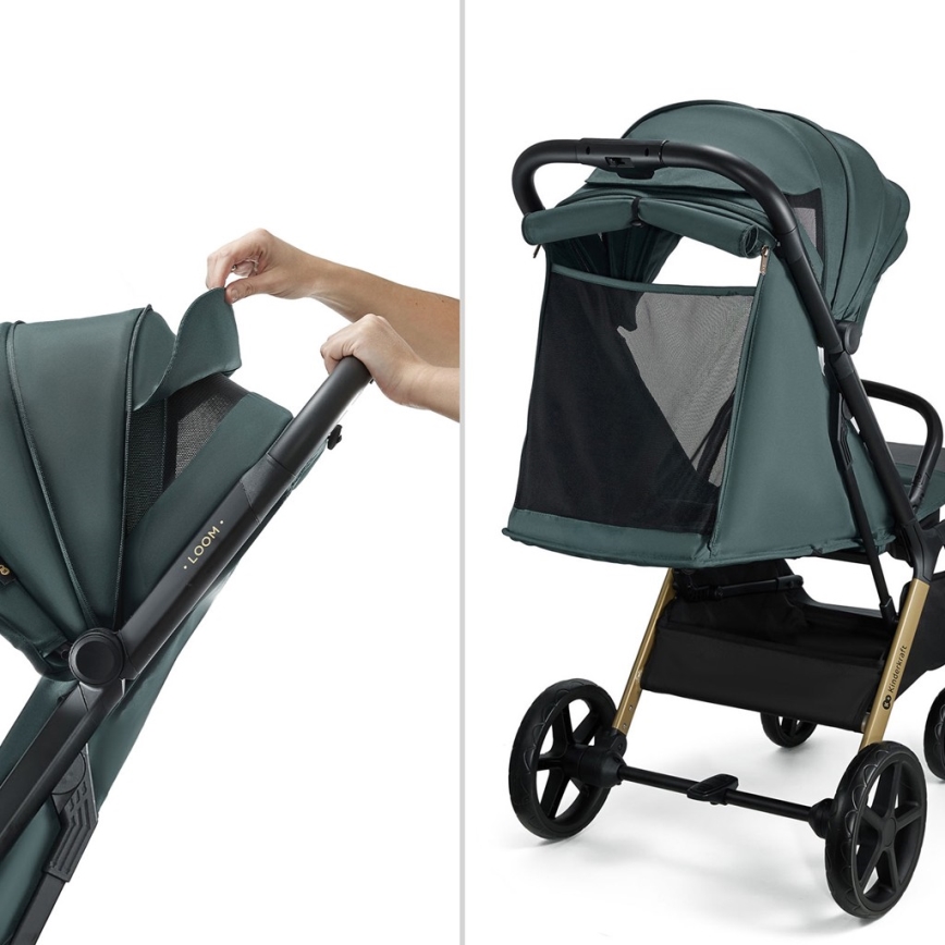 KINDERKRAFT - Barnevogn LOOM grøn