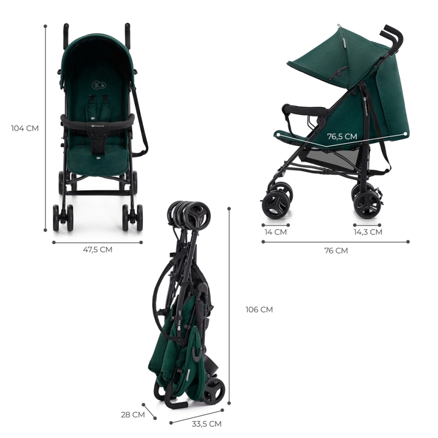 KINDERKRAFT - Barnevogn TIK beige