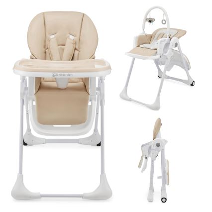 KINDERKRAFT - Børnehøjstol 2-i-1 TUMMIE beige
