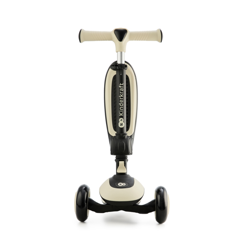 KINDERKRAFT - Børnescooter 2-i-1 HALLEY Stone white