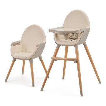 KINDERKRAFT - Højstol 2v1 FINI2 bøg/beige