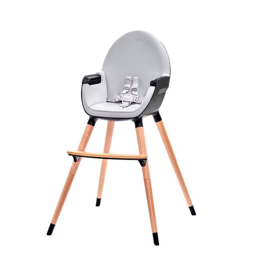 KINDERKRAFT - Højstol FINI grå/sort