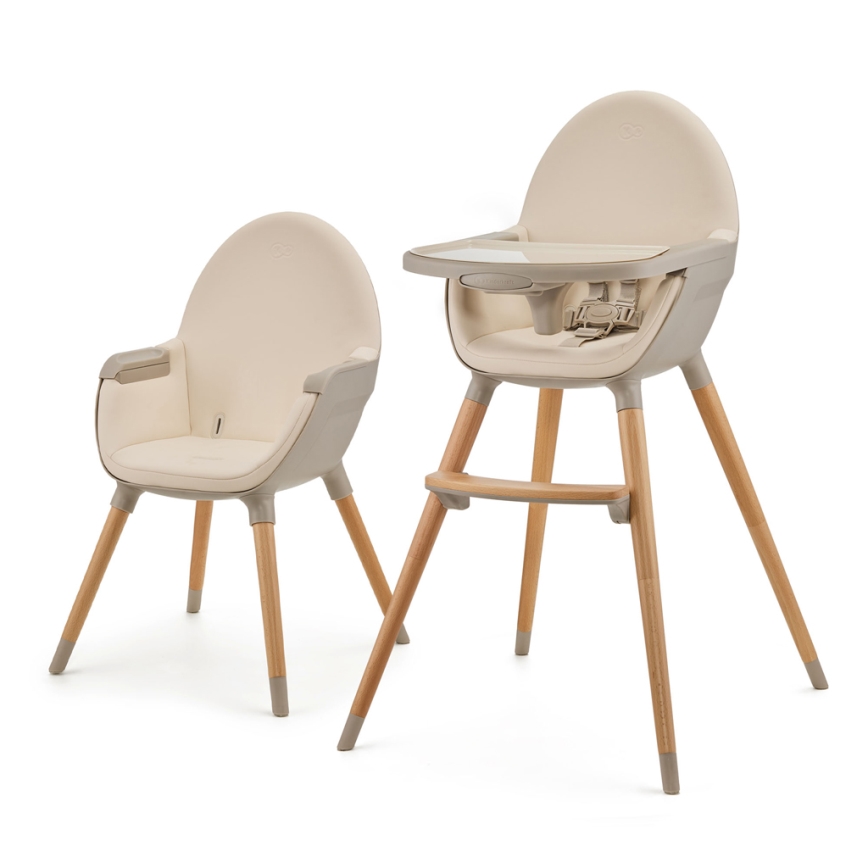 KINDERKRAFT - Højstol FINI2 bøg/beige