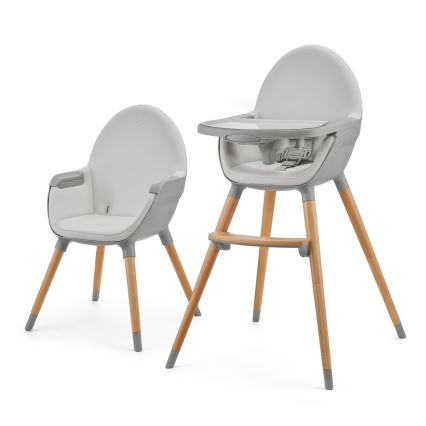 KINDERKRAFT - Højstol FINI2 bøg/grå