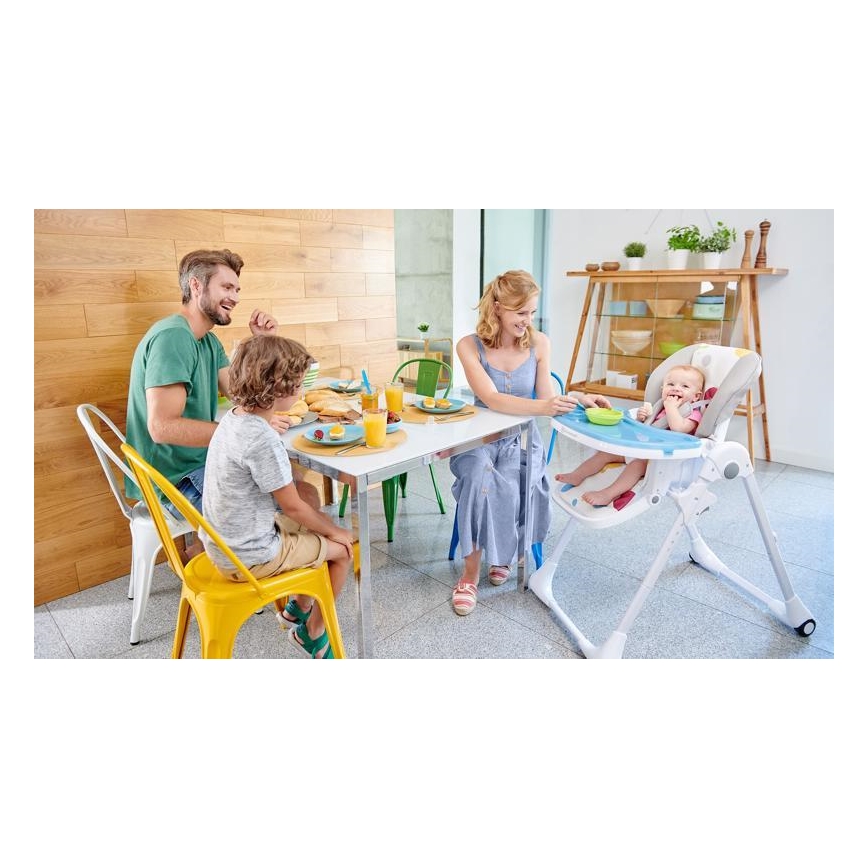 KINDERKRAFT - Højstol YUMMY beige/hvid