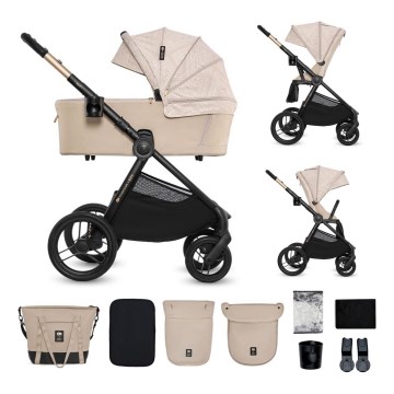 KINDERKRAFT - Kombineret barnevogn 2-i-1 NEA 2 Dune Whisper Bizuu