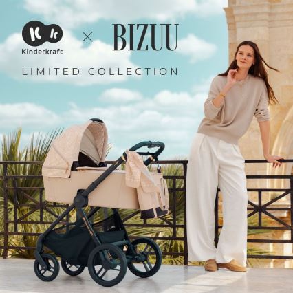 KINDERKRAFT - Kombineret barnevogn 2-i-1 NEA 2 Dune Whisper Bizuu