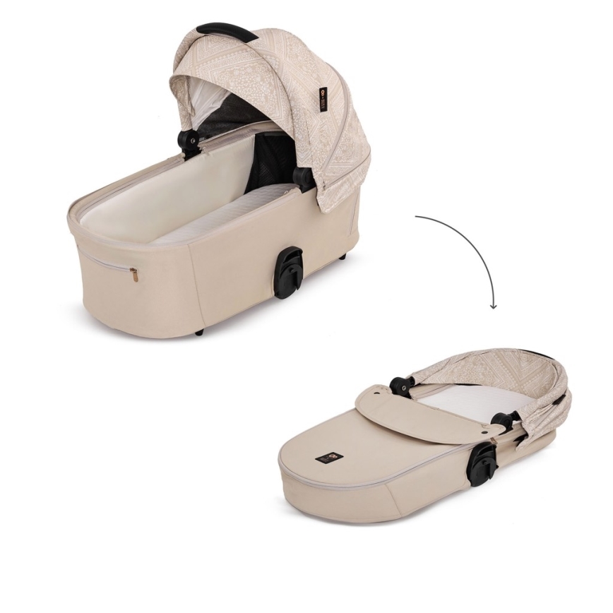 KINDERKRAFT - Kombineret barnevogn 2-i-1 NEA 2 Dune Whisper Bizuu