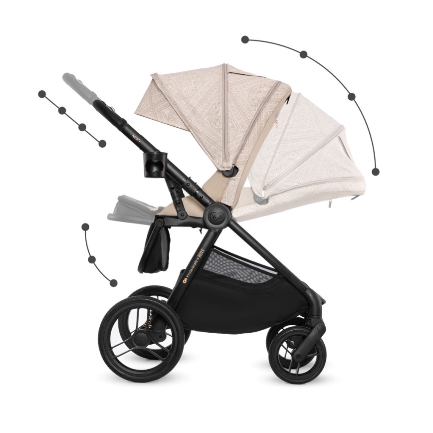 KINDERKRAFT - Kombineret barnevogn 2-i-1 NEA 2 Dune Whisper Bizuu
