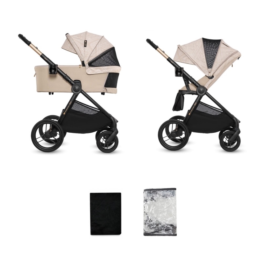 KINDERKRAFT - Kombineret barnevogn 2-i-1 NEA 2 Dune Whisper Bizuu