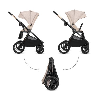 KINDERKRAFT - Kombineret barnevogn 2-i-1 NEA 2 Dune Whisper Bizuu