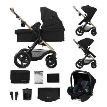 KINDERKRAFT - Kombineret klapvogn 3-i-1 MOOV 2 XL Air Black