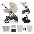 KINDERKRAFT - Kombineret klapvogn 3-i-1 PRIME 3 Sand Dune