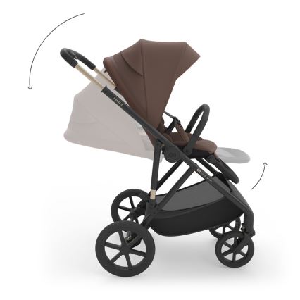 KINDERKRAFT - Kombivogn 3-i-1 PRIME 3 Velvet Mocca