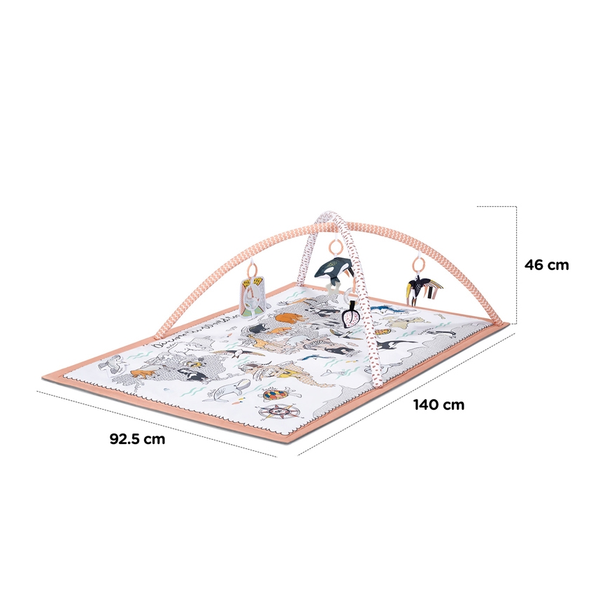 KINDERKRAFT - Legetæppe 3v1 TIPPY