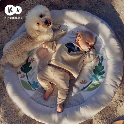 KINDERKRAFT - Legetæppe til børn COZYPLAY grå