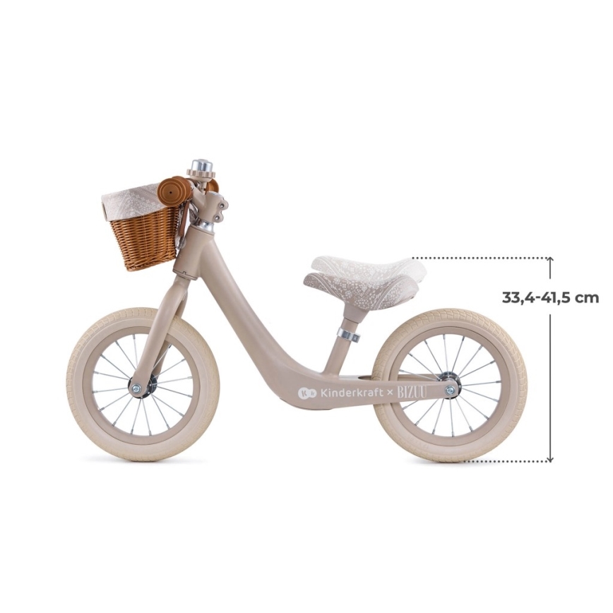 KINDERKRAFT - Løbecykel RAPID 2 Dune Whisper Bizuu