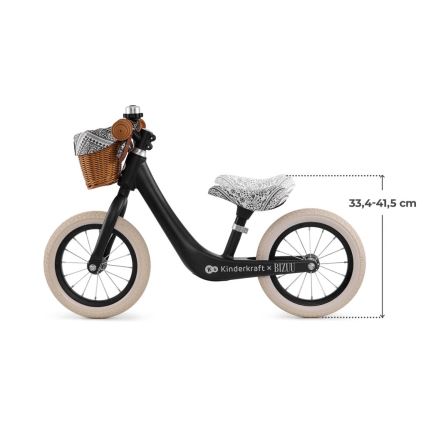 KINDERKRAFT - Løbecykel RAPID 2 Lunar Black Bizuu