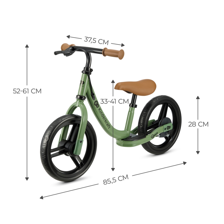 KINDERKRAFT - Løbecykel SPACE grøn