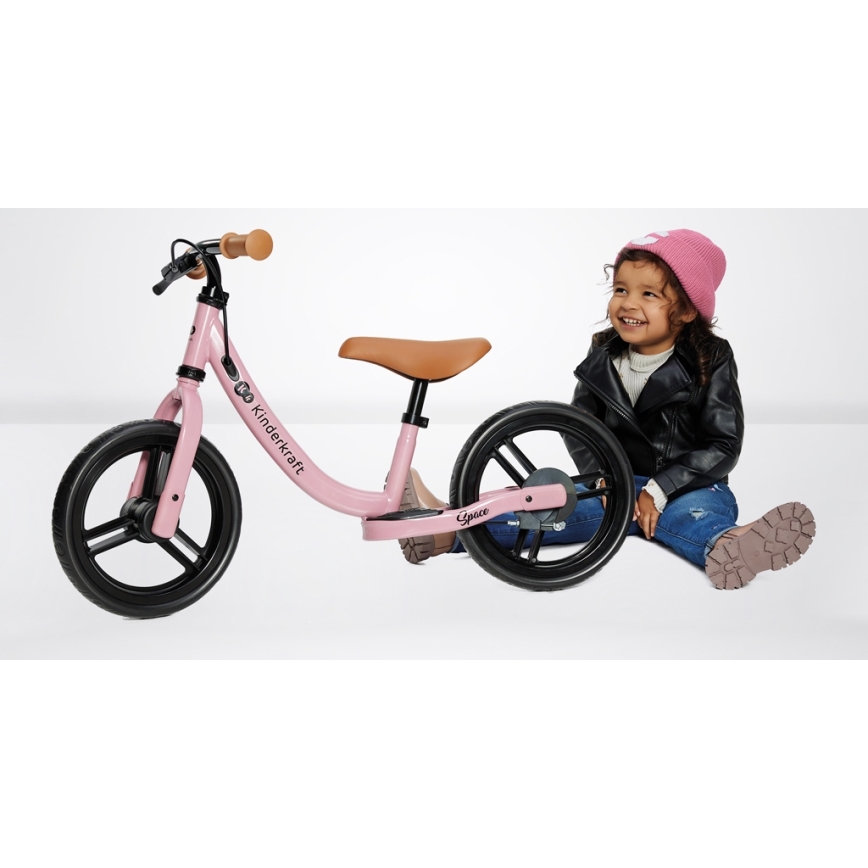 KINDERKRAFT - Løbecykel SPACE lyserød