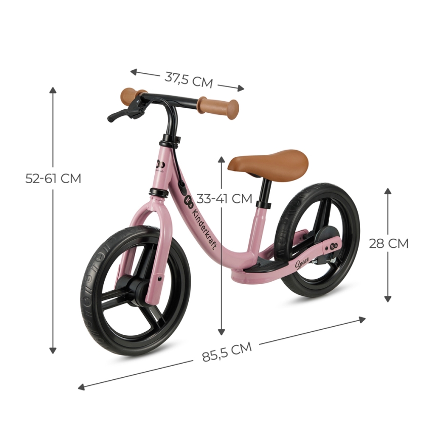 KINDERKRAFT - Løbecykel SPACE lyserød