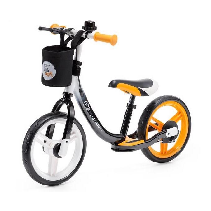 KINDERKRAFT - Løbecykel SPACE sort/orange