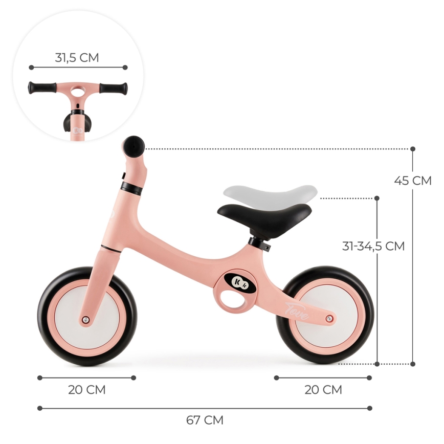 KINDERKRAFT - Løbecykel TOVE rosa