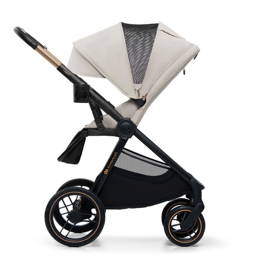 KINDERKRAFT - Multifunktionel barnevogn 2-i-1 NEA 2 beige