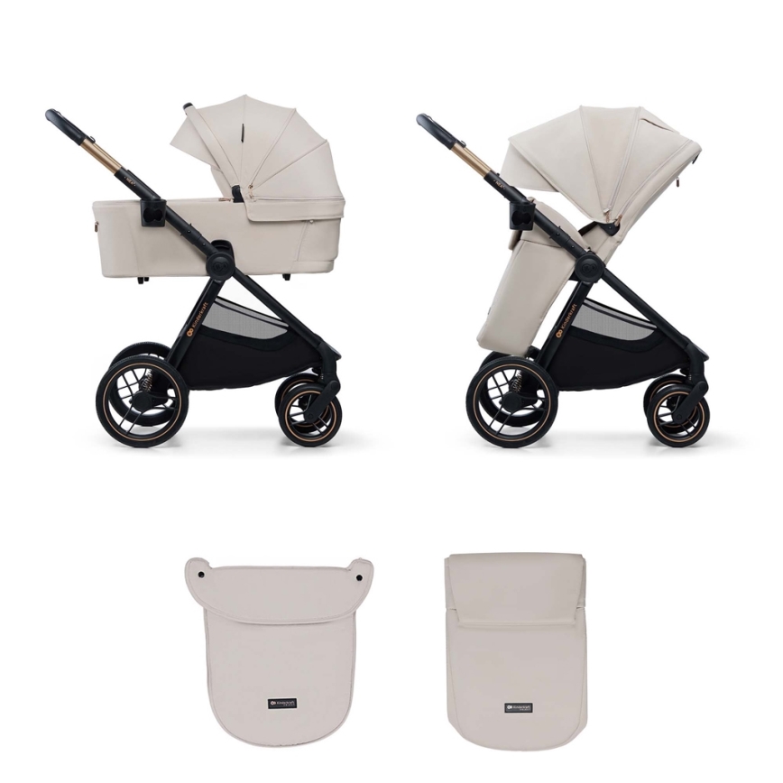 KINDERKRAFT - Multifunktionel barnevogn 2-i-1 NEA 2 beige
