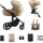KINDERKRAFT - Multifunktionel barnevogn 2-i-1 PRIME 2 beige