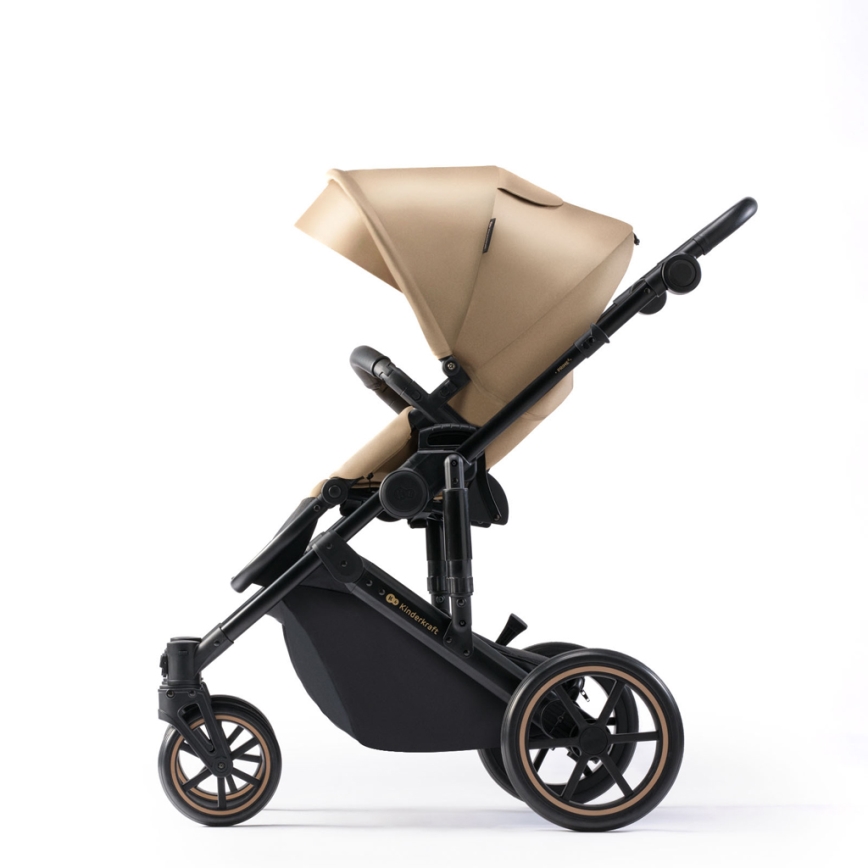 KINDERKRAFT - Multifunktionel barnevogn 2-i-1 PRIME 2 beige
